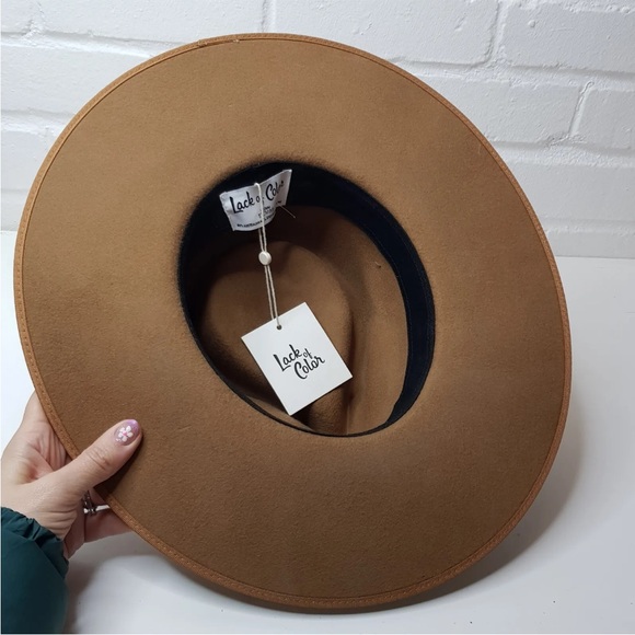 Lack Of Color Caramel Tan Rancher Hat Medium 57cm Wool Western BNWT - Picture 4 of 10
